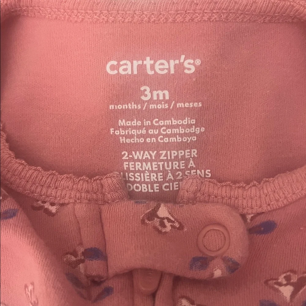Baby Girl Carter's Bundle Little Sister Clothing Set - Pink and White - Size 3M